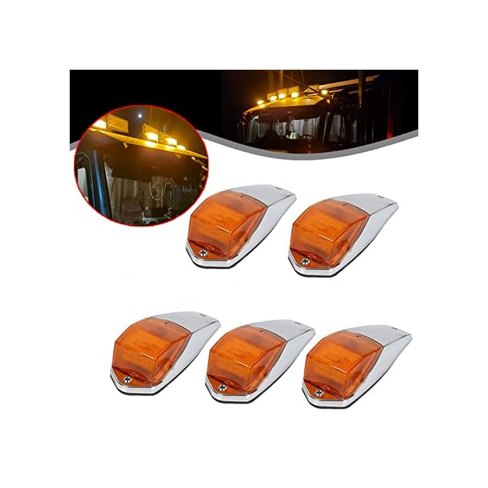 Buy ECOTRIC 5 pcs 31LED Amber Truck Cab Marker Running Lights