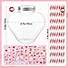 Zoketriton 12 Pcs Valentine's Day Heart Shaped Cups with Lids and Straws and Stickers Plastic Heart Drink Bottle Clear Drinking Cocktail Cups for Valentines Heart Beverage Drink Bottle Party Supplies