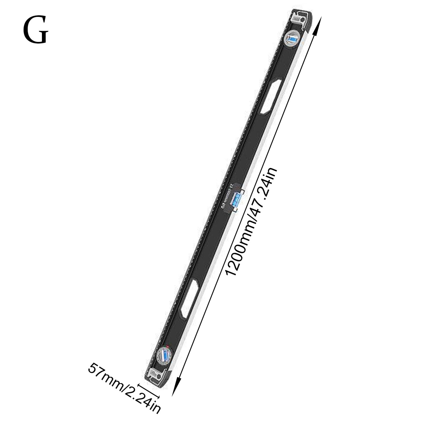 Herramienta profesional de medición de aluminio, regla de ángulo de nivel de burbuja, calibre de aleación de aluminio profesional para carpinteros e ingenieros