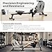 Magnetic Rowing Machine for Home Use – 8 Level Manual Resistance Indoor Rower with LCD Monitor, Foldable Space Saving Design, Ergonomic Seat & Belt Drive System – Full Body Cardio Fitness Equipment