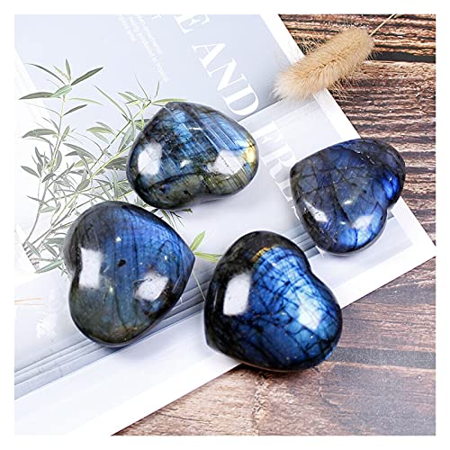 Pierre de Lune Cristal de Guérison Coeur en Labradorite pour Énergie Reiki - 7