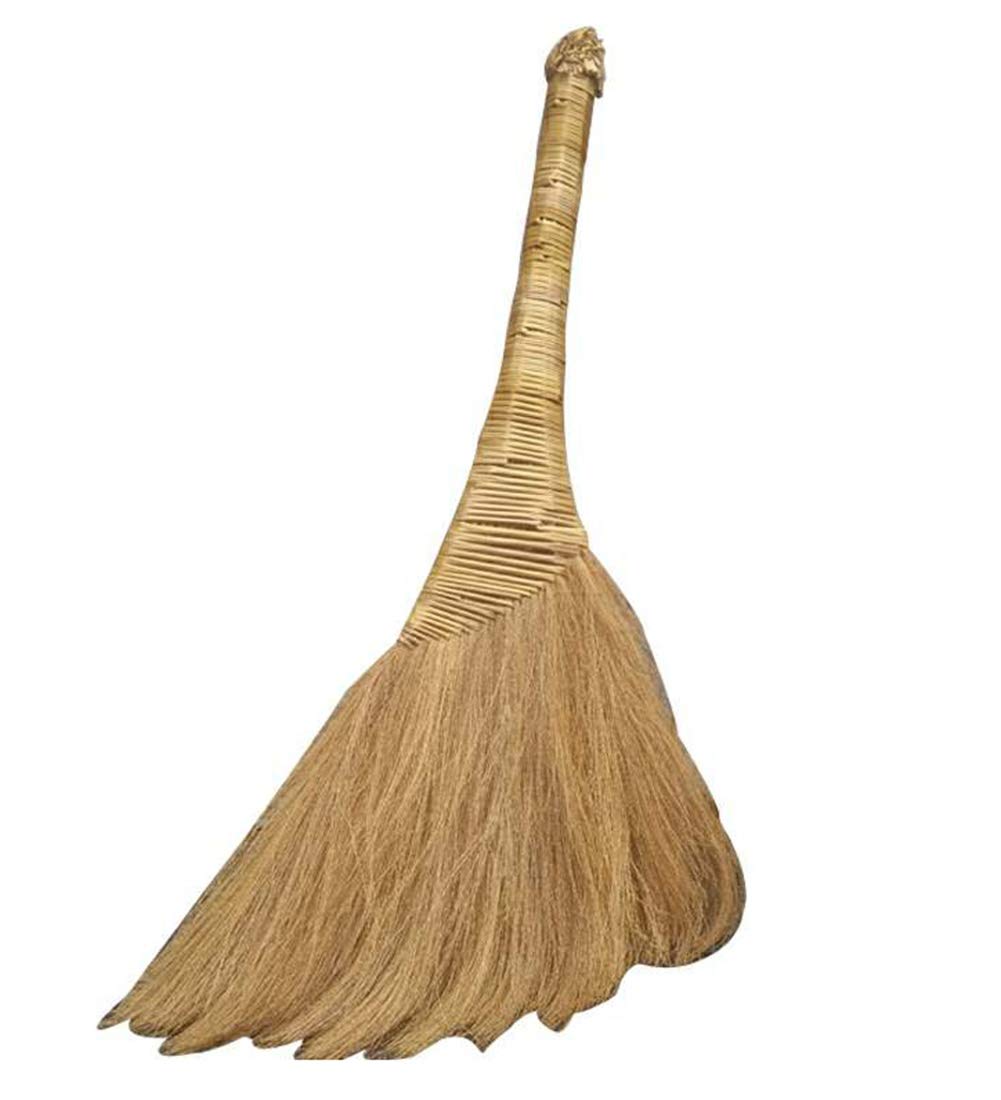 YUDEYU Broom Pure Plant Manual Miscanthus Soft Head Not Hurting Floor