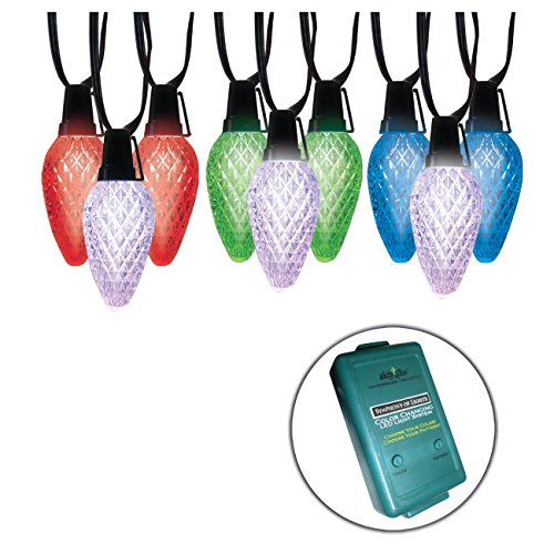 Brite Star 15-luces C9 LED de colores, 14 pies