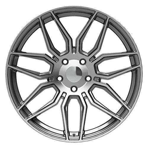 OE Wheels CV03D-20110-5120-64MG: 20" Replica Wheel Cv03D Fits Chevrolet C8 Corvette 20X11 Gunmetal Machined Wheel