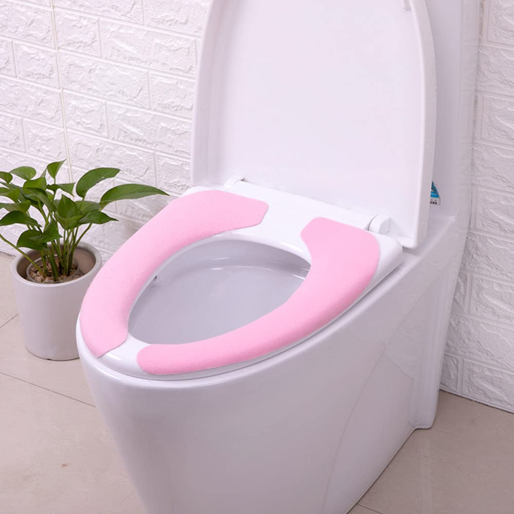 3 Coprisedili WC Morbidi - Lavabili, Universali | Per Donne E Anziani | Colori Blu, Rosa, Grigio - Foto 3