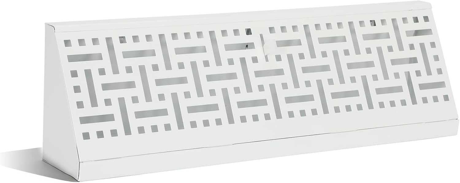 1 Pack 18 Inch Baseboard Register Vent Covers - White HVAC Diffuser for Floor/Wall Duct Openings