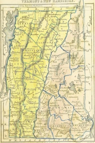 Vermont and New Hampshire Map Journal: Vintage 1891 Map of Vermont and New Hampshire Notebook (Blank Lined Journal, 6