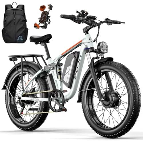 8000W Dual Motor E-Bike 100 Miles 60V 24" Fat Tire for Adults PU364