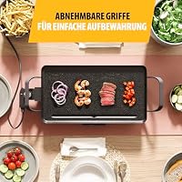 Tristar Tischgrill Slim M – Großzügige Backfläche von 46 x 26 cm – Antihaftbeschichtung – Abnehmbare Cool-Touch Griffe – Einstellbarer Thermostat – Leicht zu reinigen – BP-2667 – Ansicht 6