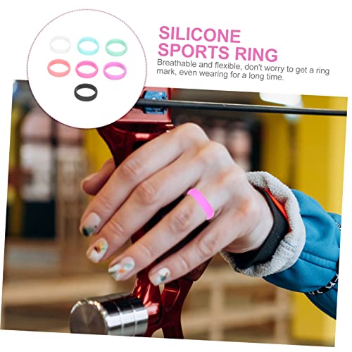Set de Anillos de Silicona para Fitness Mujer 7 Colores miniatura 7