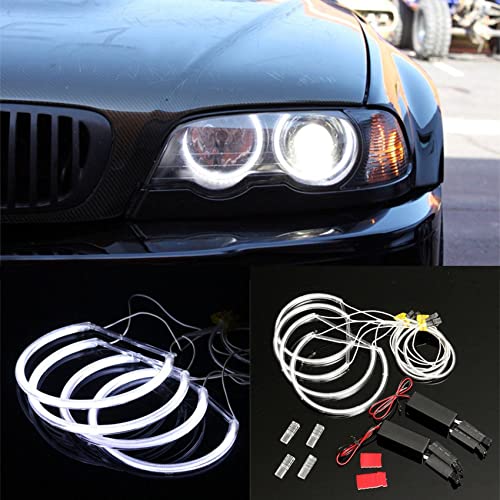 Anillo LED Angel Eye CCFL con ocho luces blancas de alta visibilidad para BMW E46 6