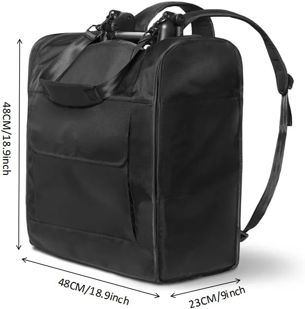 Baby stroller travel bag storage bag, three in one storage bag that can be lifted, carried, and slung diagonally, 18.9in * 18.9in * 9in