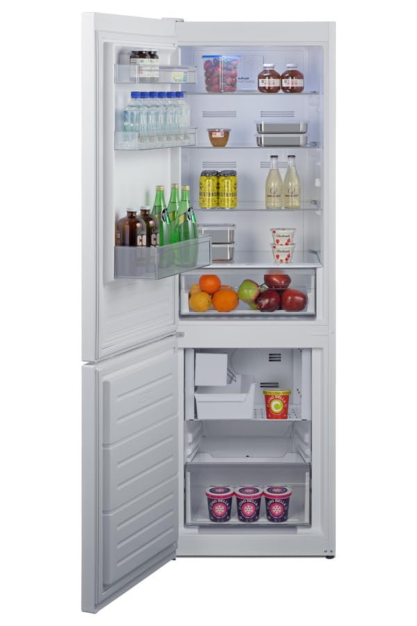 Summit 24" Bottom Freezer Refrigerator, Counter Depth Refrigerator- Freezer,With Ice Maker, White - FFBF121WIMLHD (left Handed Door Swing) on Fridge.com