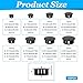135Pcs Plastic Plugs for Round Holes, 8 Sizes Nylon Plastic Caps and Plugs, Pocket Hole Plugs for 1/4