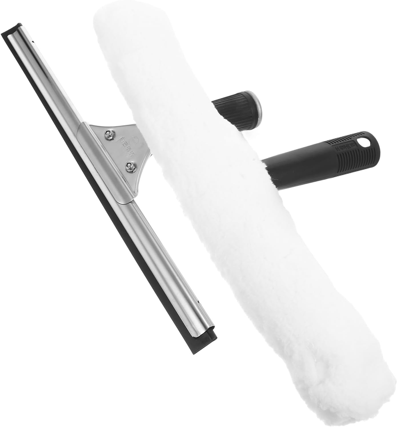 Window Cleaning Squeegee Kit with Soft Scrubbers for Shower Glass Doors Car and Home Windows Multi-Purpose Rubber Handheld Cleaner for Hotels Schools and Residential Use Window Cleaning Squeegee Kit with Soft Scrubbers for Shower Glass Doors Car and Home Windows Multi-Purpose Rubber Handheld Cleaner for Hotels Schools and Residential Use