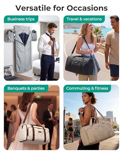 BAGSMART 47L Convertible Garment Duffle