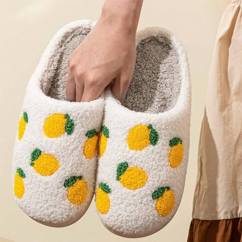 Women's Men's Cute Fuzzy Heart Slippers Memory Foam Fluffy Couple Slippers Cozy House Indoor Outdoor Shoes3