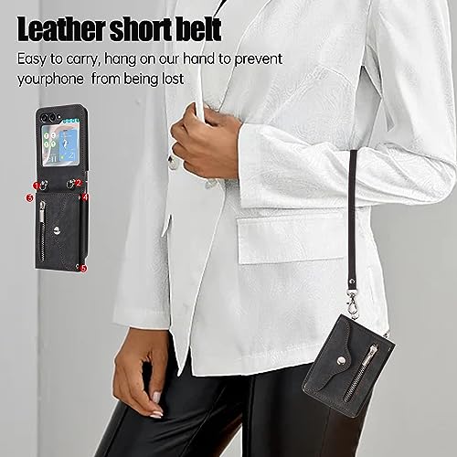 Housse en cuir de qualité pour Samsung Z Flip 5 chic et robuste