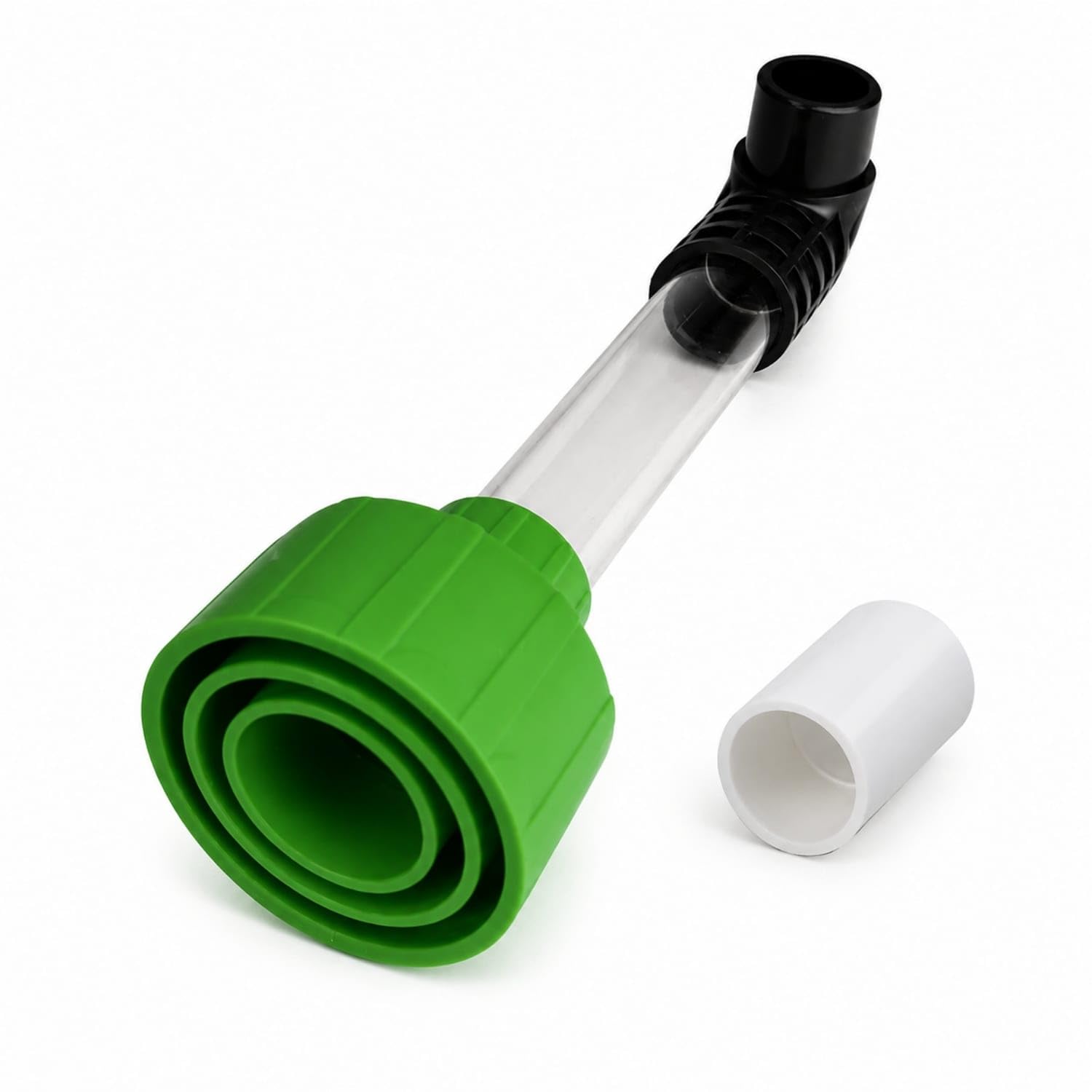 Transparent Drain Line Cleaning Tool Clear Hose-Style Suction Adapter for HVAC Technicians, Air-Conditioning Cleanup, Grn-blk Transparen a-image-47