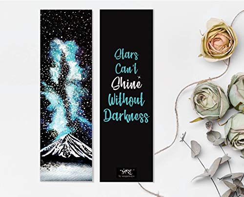 Image of Antara Wilderness Bookmarks with Quotes | Digitised Handpaintings | Laminated Matte Finish| Best Gift for Readers for Books and notebooks (Classic Bookmark Set of 8)