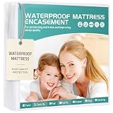 39'x80' Twin XL Mattress Protector 9' Depth【Dorms Hotel Exclusive】 Box Spring Mattress Cover Waterproof Soft Noiseless Breathable Mattress Encasement