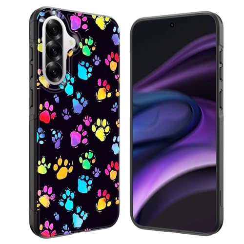 GFEWYTJYJ for Galaxy A17 5G Case,[10 FT Military Grade Drop Protection] Non-Slip Heavy Duty Shockproof Phone Case for Samsung Galaxy A17 5G 6.7 inch 2025,Colorful Paw Print - image 1