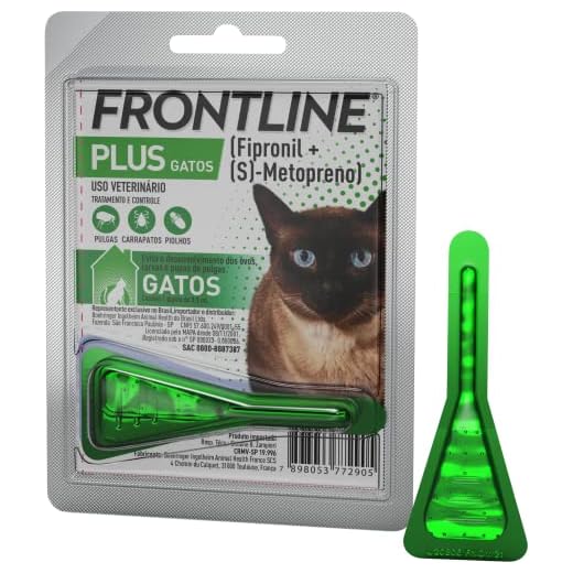 Frontline Antipulgas e Carrapatos Plus para Gatos, verde, Tamanho único