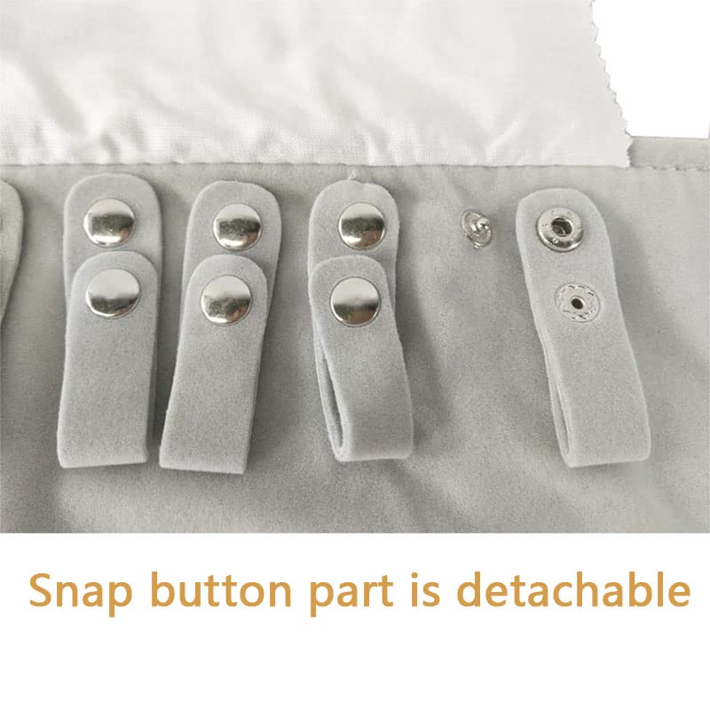 SCIKHEFT-Velet-Travel-Jewelry-Case-Roll-Bag-Organizer-for-Necklace-Bracelet-Black-Gray-Velvet-Black-Gray