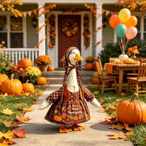 Thanksgiving Gooses Outfit for 23" Goose Statues Thanksgiving Decoration - image 7
