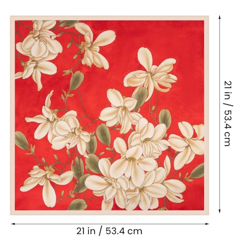 100% Mulberry Silk for Women Head Scarf Silk Neck Scarf Square Satin Hair Purse Scarves Lightweight 21"2