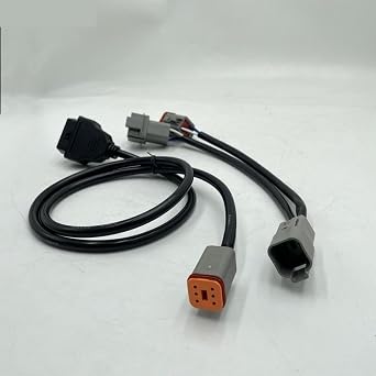 6+8 Pins Marine Engine Diagnostic Connect with Software Compatible with Vocom Vodia Scanner Tool Adapter Compatible with Penta Industrial Partsand Install Software