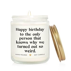 Sister Birthday Gifts, Funny Gifts for Sister- Handmade Lavender Candle (7oz), Happy Birthday Sister Presents from Sisters Brothers