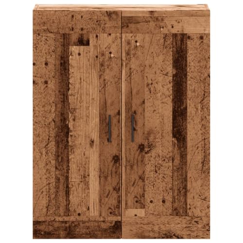 Armario flotante de madera con aspecto rustico sofisticado de dos puertas elegantes 5