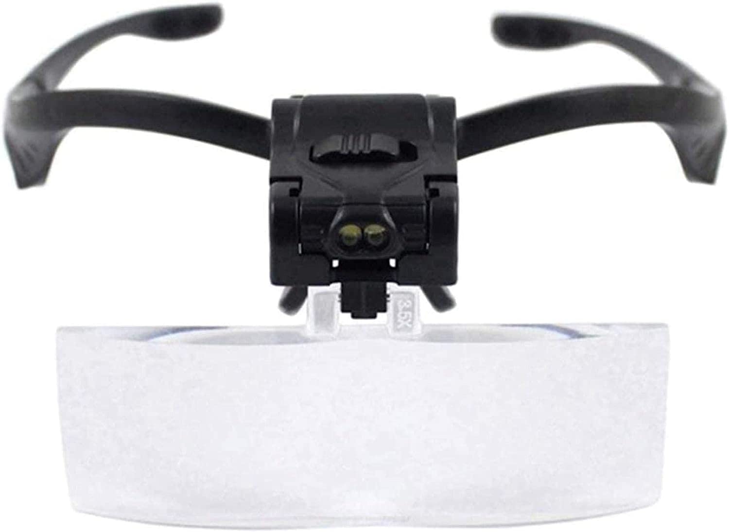 Kopfvergrößerungsbrille, Freihändig, Mit Led-Lampe, 5 Hd-Linsen (1X, 1,5X, 2X, 2,5X, 3,5X), Lesebrille, Für Zeitungen, Löten, Handarbeiten, Reparaturen Und Wartungsarbeiten.