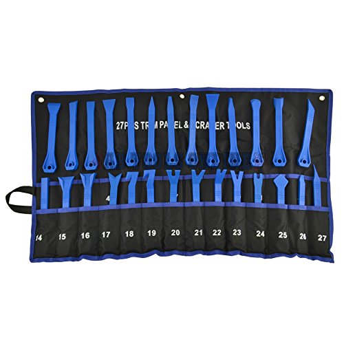 Kit suppression non racleur habillage tool set 27pc pour projet rénovation auto - 4