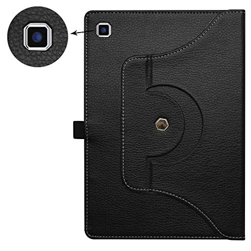Bige For Teclast 10.1 Inch Rotating Case,360 Degree Rotary Stand With Cute Pattern Cover For Teclast P20Hd 10 Inch Tablet/Teclast M40 10.1" Tablet,Black #TOP5