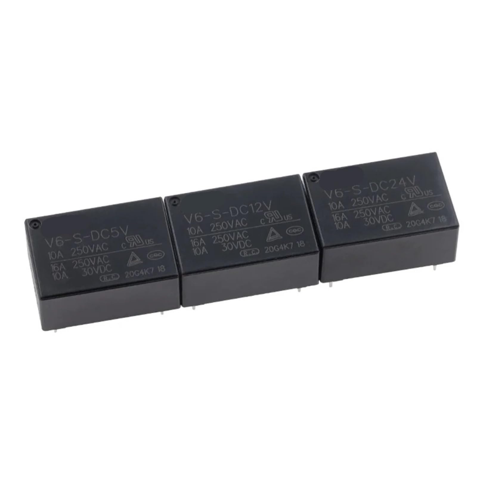 Relais V6-S-DC5V composant electronique haute fiabilite a 4 broches