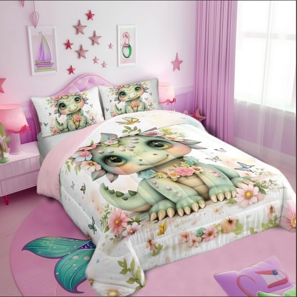 Parure de lit dragon et papillon, le cadeau parfait pour ado