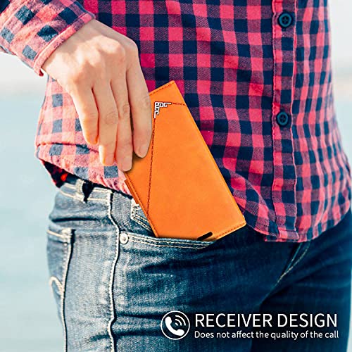 MOONCASE Capa Carteira para iPhone 7 Plus / 8 Plus, Couro PU Fechamento Magnético À Prova de Choque