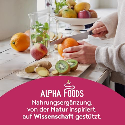 Rote Kraft 2.0 | Energy Elixier 600g | Stoffwechsel & Energie Red Smoothie Pulver | Wurzeln & Beeren: Maca, Kurkuma, Guarana, Rote Beete, Yerba Mate, Acai, Goji Beeren | Vegan Drink Mix | Alpha foods