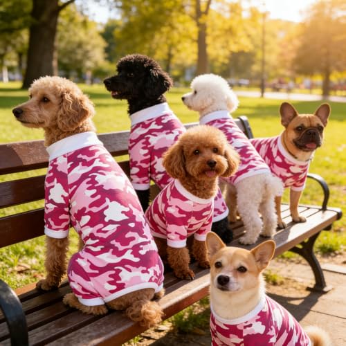Camisa para perros, talla S, color rojo miniatura 7
