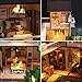 Kisoy Miniature DIY Dollhouse Kit with Furniture Accessories Creative Gift for Lovers and Friends (Dream in Ancient Town) with Dust Proof Cover and Music Movement