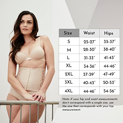 Cupid® Extra Firm Waist Cincher (5167) L Black #TOP2