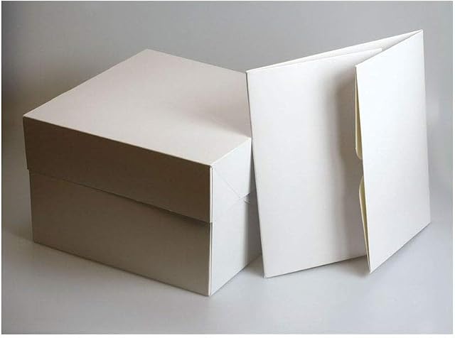 Art of Cake White Cake Boxes - 6'' (152 x 127mm sq.) - 5'' (127mm) deep (Pack of 5)