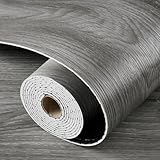 LaCheery Peel and Stick Wood Flooring Grey Wood...
