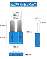 Vista 2 de Riseuvo Kit de 126 fusibles Micro 2 Micro2 ATR Kit surtido de fusibles de cuchilla automotriz para automóvil, barco, RV, camión, SUV reemplazo