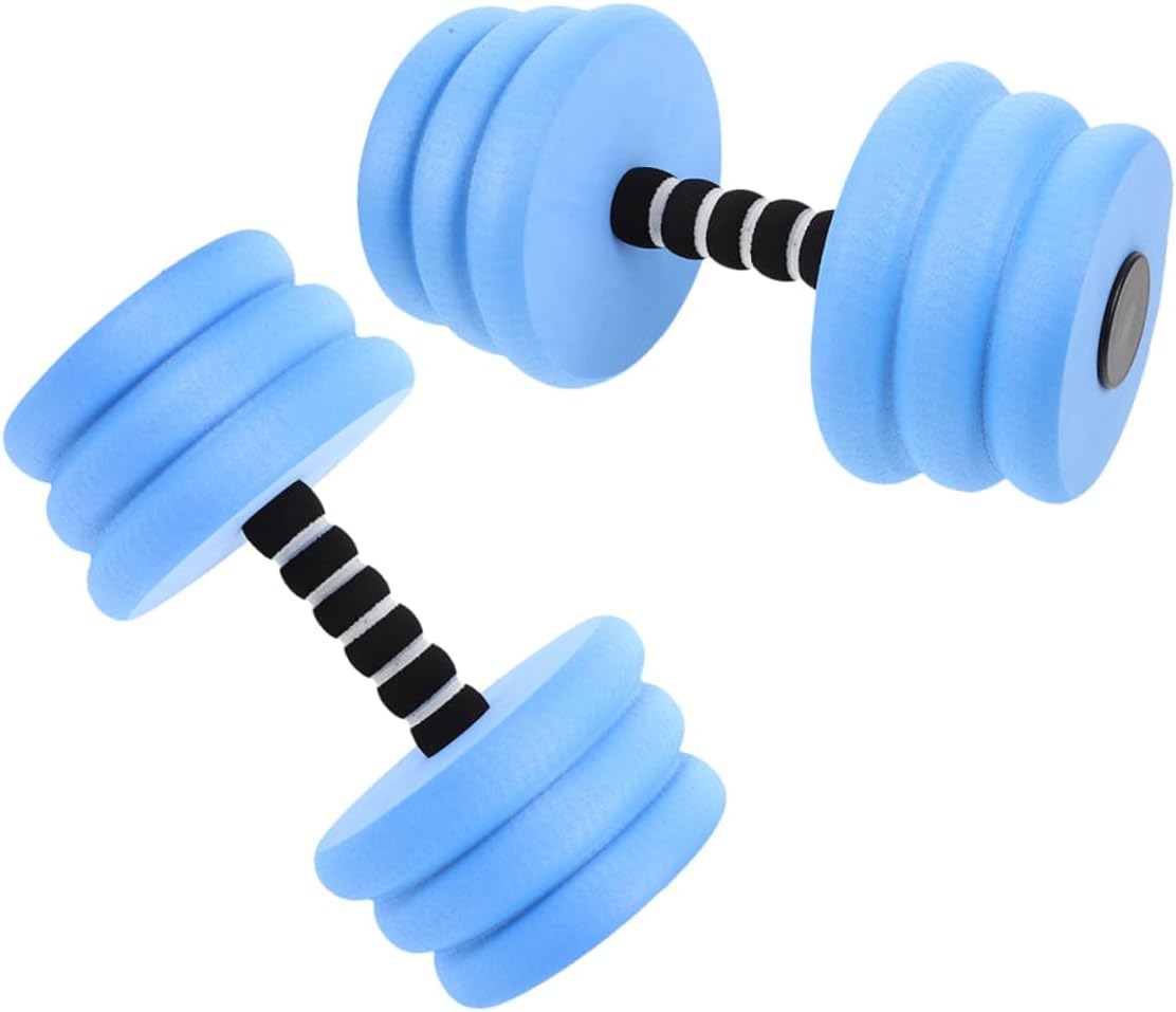 2pcs Floating Dumbbells for Water Aerobics Light Weights for Pool Exercise Enhanced Buoyancy for Stability for Swimming Fitness Training Portable Aquatic Exercise Equipment