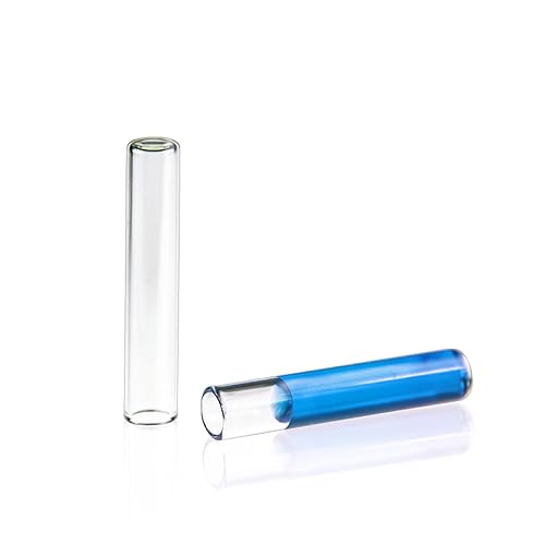 ALWSCI Insertos de viales de 250 ul, vidrio de borosilicato de 0.197x1.220 in, base plana, 100 piezaspaquete