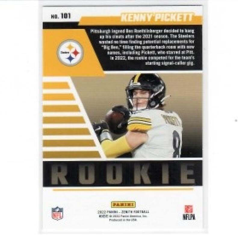 Miniatura 2 de Football Trading Card NFL 2022 Panini Zenith Red Zone #101 Kenny Pickett NM Near Mint RC Rookie Steelers
