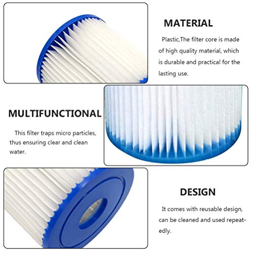 Filtro de piscina Yarnow para bomba de reposição para piscina e spa, filtro de piscina, núcleo para